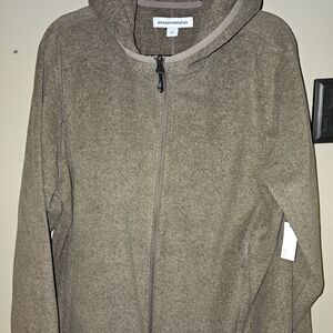 Amazon Essentials Taupe Zip-Up Hoodie
